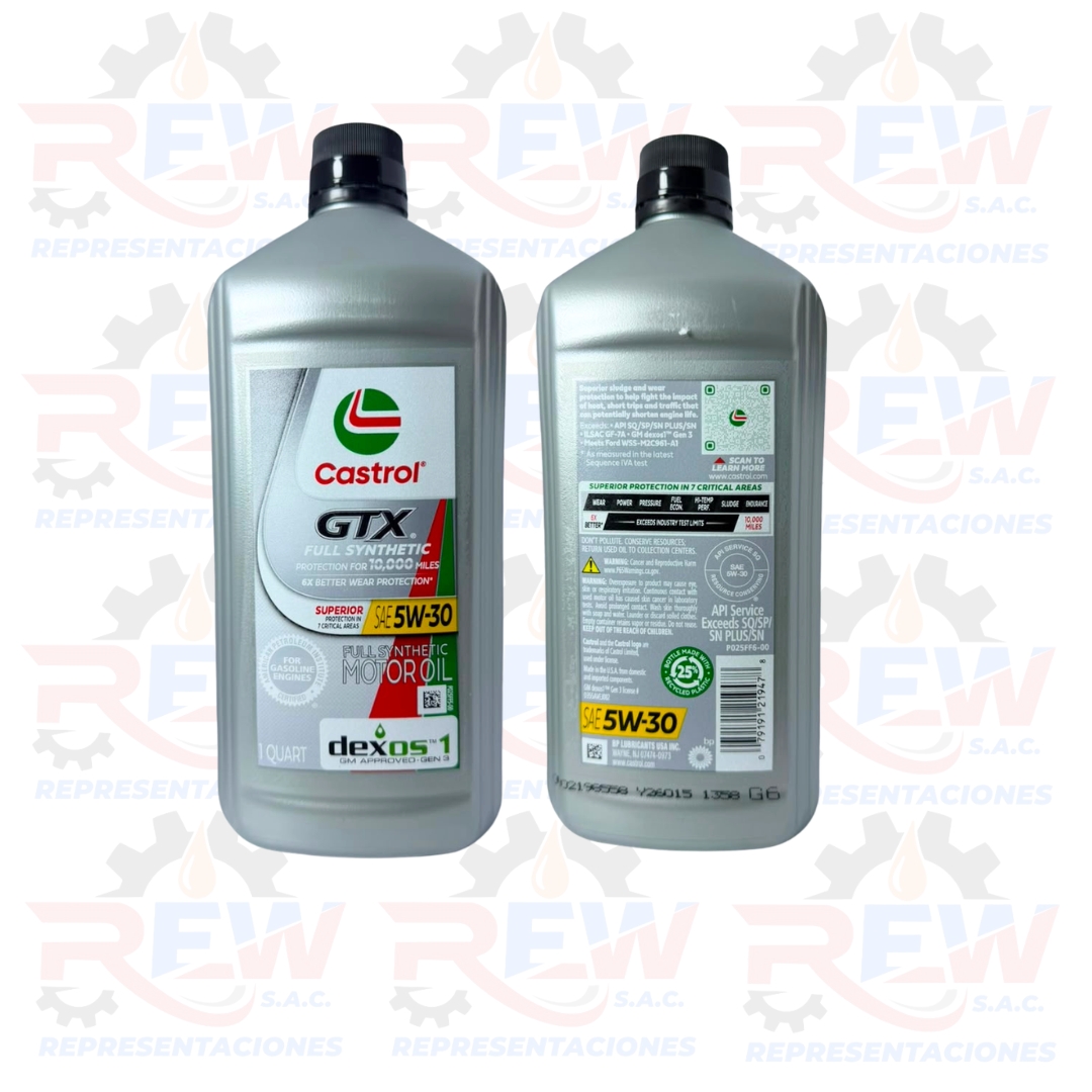 ACEITES PAGINA WEB REW (13) GTX FULL SINTETICO FS SAE 5W30 BOTELLA X 946ML