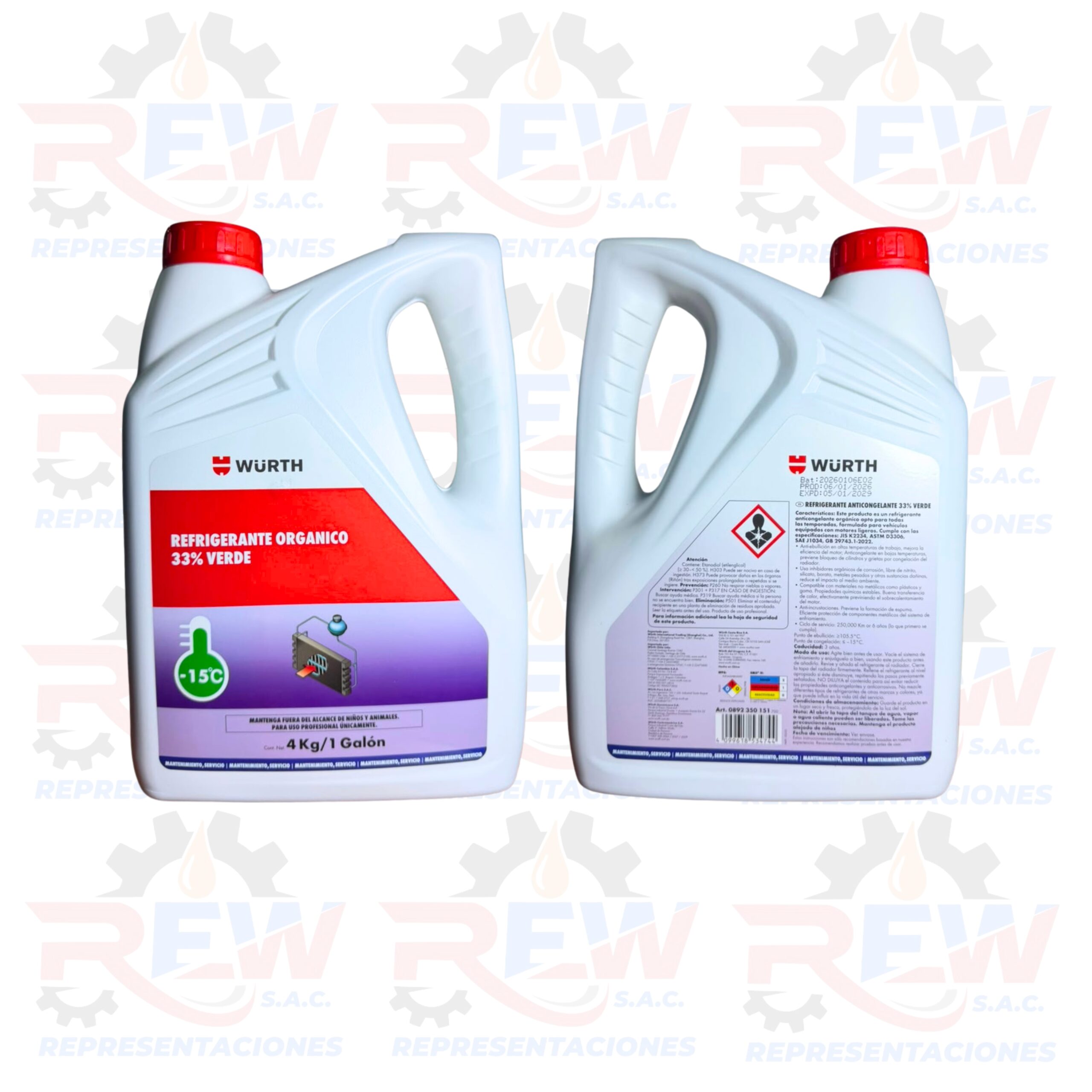 ACEITES PAGINA WEB REW (21) REFRIGERANTE ORGÁNICO 33% VERDE 1 GALON