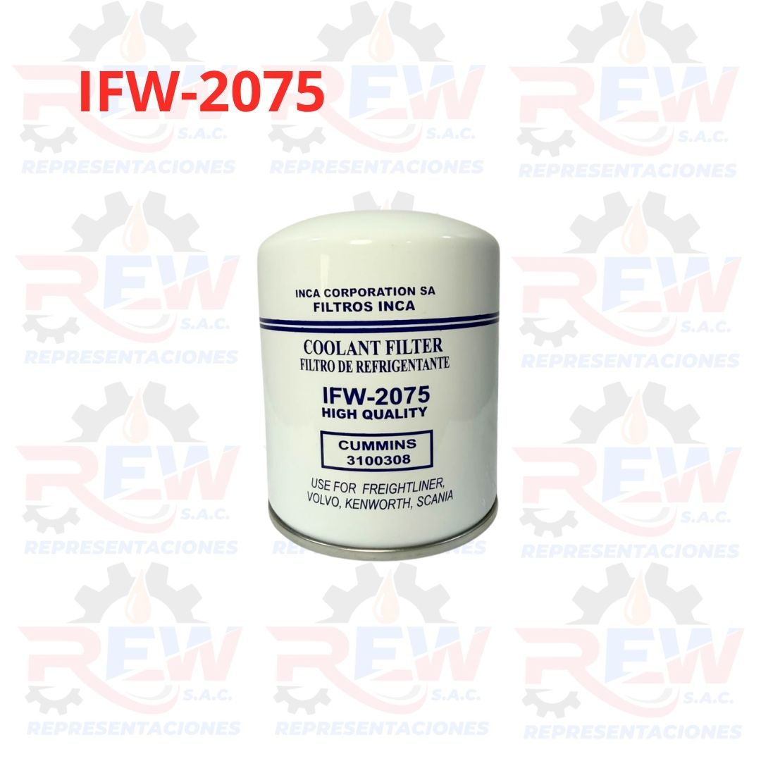 FILTROS INCA PAGINA REW (20) IFW-2075 FILTRO DE AGUA REFRIGERANTE